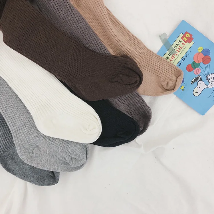 Милые леггинсы из чесаного хлопка для девочек Сезон осень зима детские