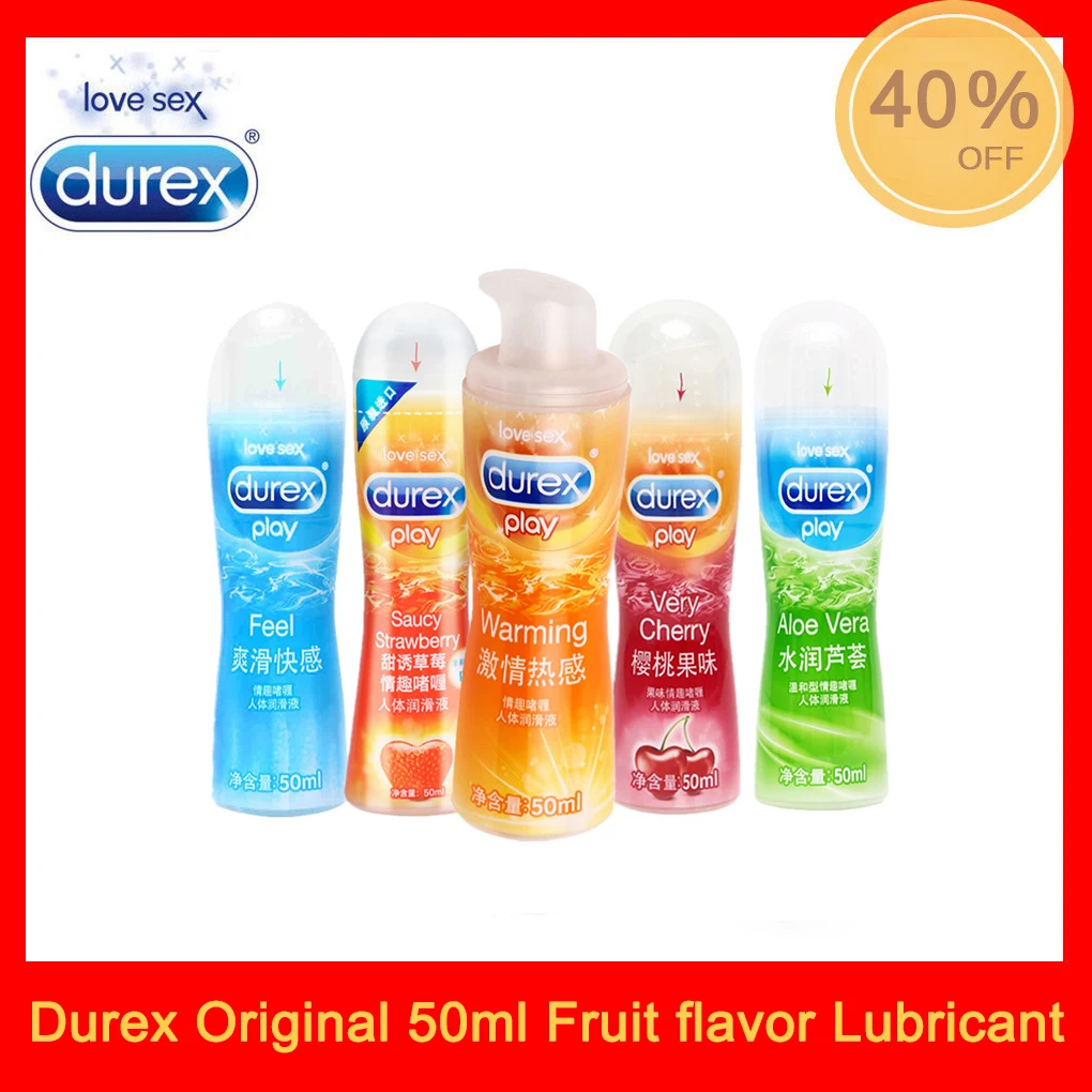 Durex Оригинал 50 мл смазка на водной основе для секса вишня клубника алоэ вера