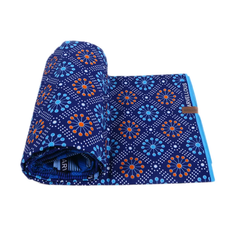 2019 настоящий голландский воск в красном и синем цветах ткань с цветочным принтом