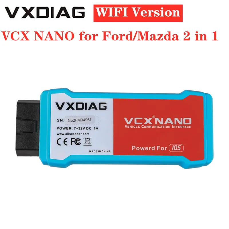 Wi Fi версия VXDIAG VCX NANO для Ford/ Mazda 2 в 1 с версией IDS V118.01|vxdiag vcx nano|vcx nanovxdiag |