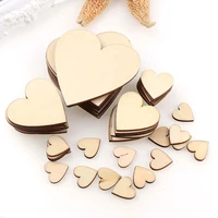 new creative diy natural wood slices love heart hand made party wedding decor hobby crafts materials accessories gift