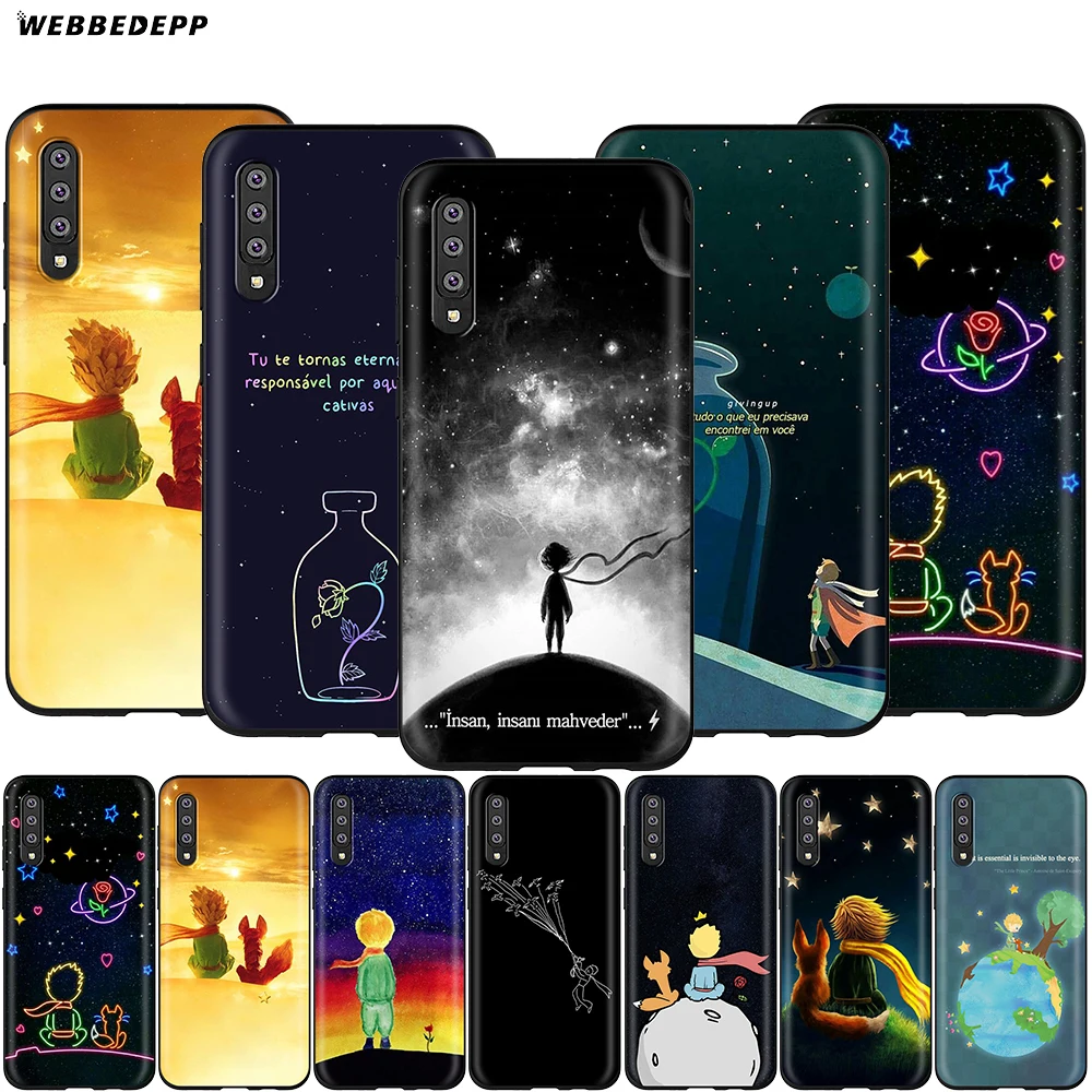 Webbedepp чехол с изображением Маленького принца для Samsung Galaxy A3 A5 A6 Plus A7 A8 A9 J6 M20 A10S A20S A30S