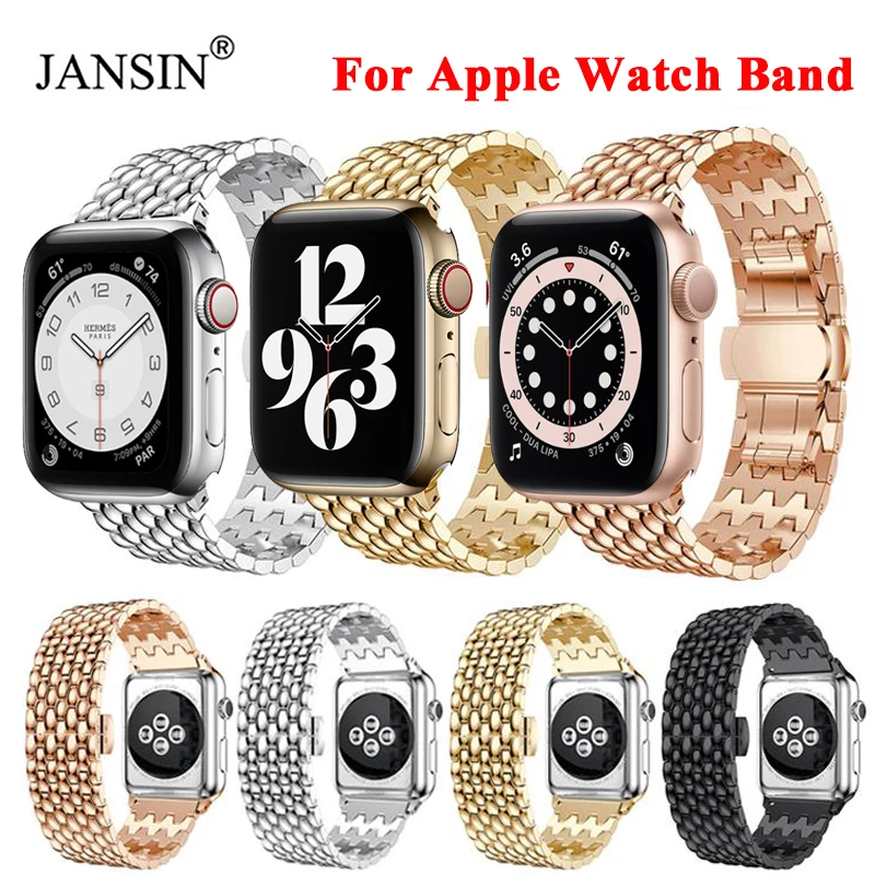 Ремешок из нержавеющей стали для apple watch 42 мм 38 браслет Series 6 SE 44 40 iwatch 5 4 3|bracelet for