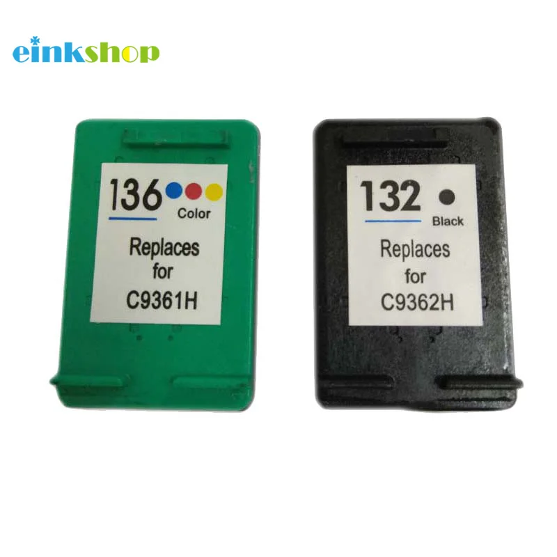 Einkshop для hp 132 136 совместимый чернильный картридж для hp Photosmart 2573 C3183 1513 Officejet 6213 5443 D4163 pcs1513 принтер