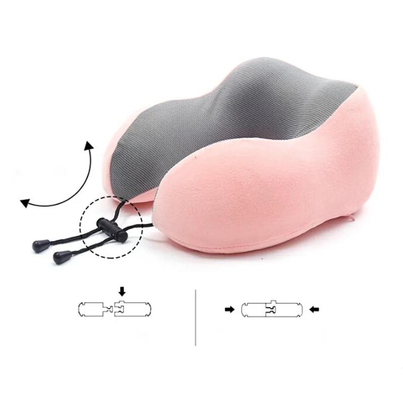 U образная подушка для шеи магнитный подголовник из пены с эффектом памяти