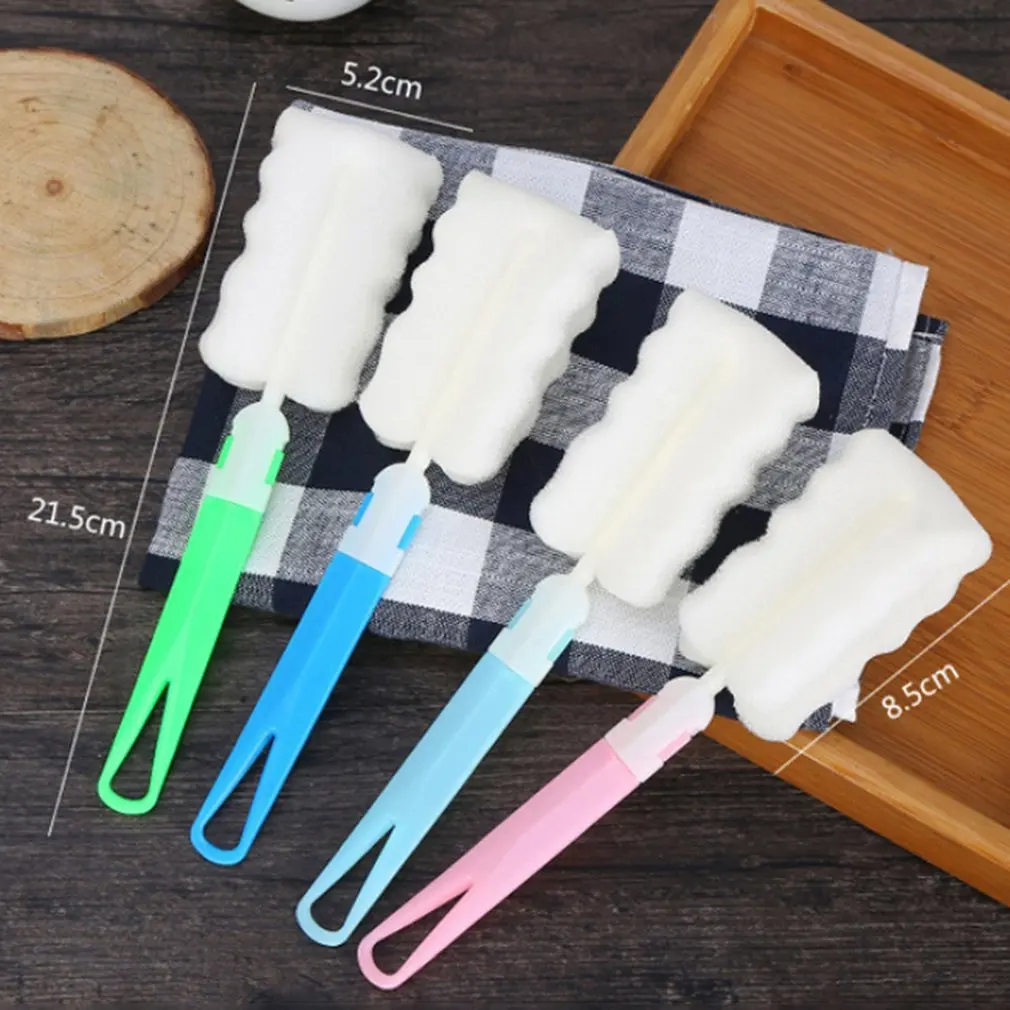 

1 PC Kitchen Cleaning Tools Fashion and Sponge Brush Wine Glass Bottle Coffee Tea Glass