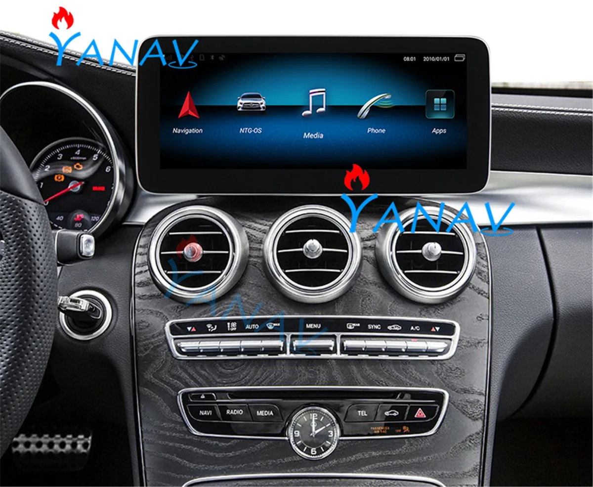 

10.25'' Android Auto GPS Navigation for-Mercedes-Benz C-W205/GLC-X253 2014-2018 Car Stereo Multimedia radio DVD Player Carplay