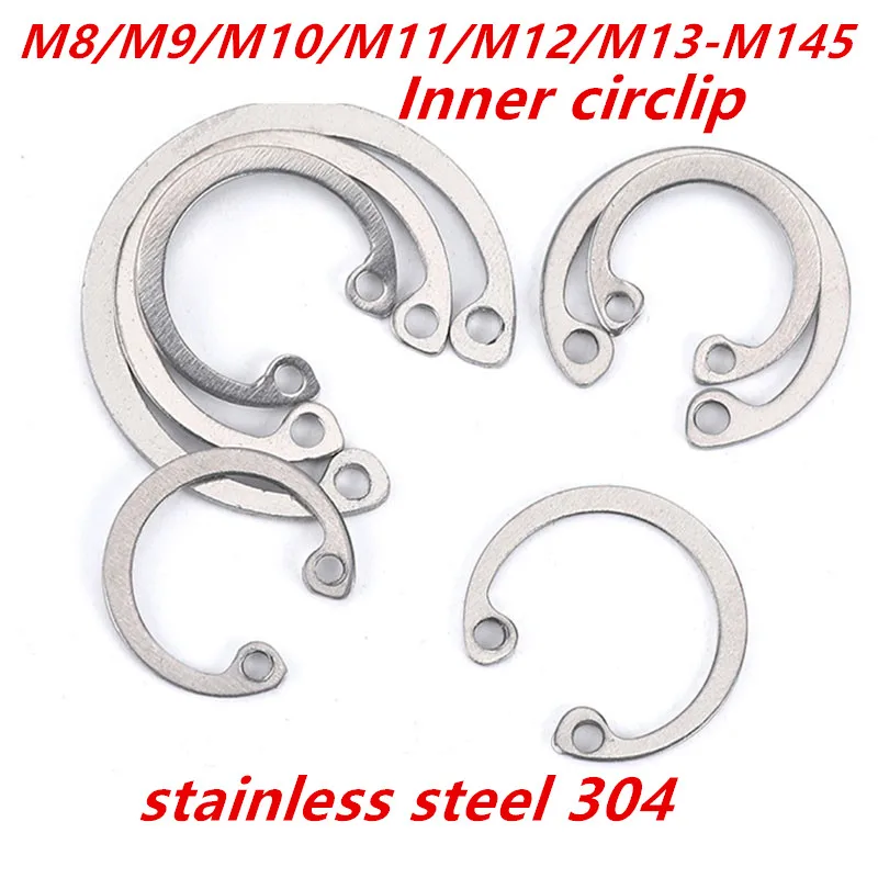 

M8/M9/M10/M11/M12/M13/M14/M15/M16-M140stainless steel 304 internal circlip snap retaining washer C Type Elastic Ring Bearing358