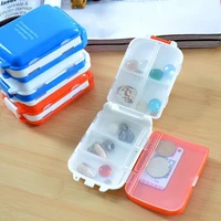 50 hot sale 2pcs foldable portable medicine small item grid dust proof storage container