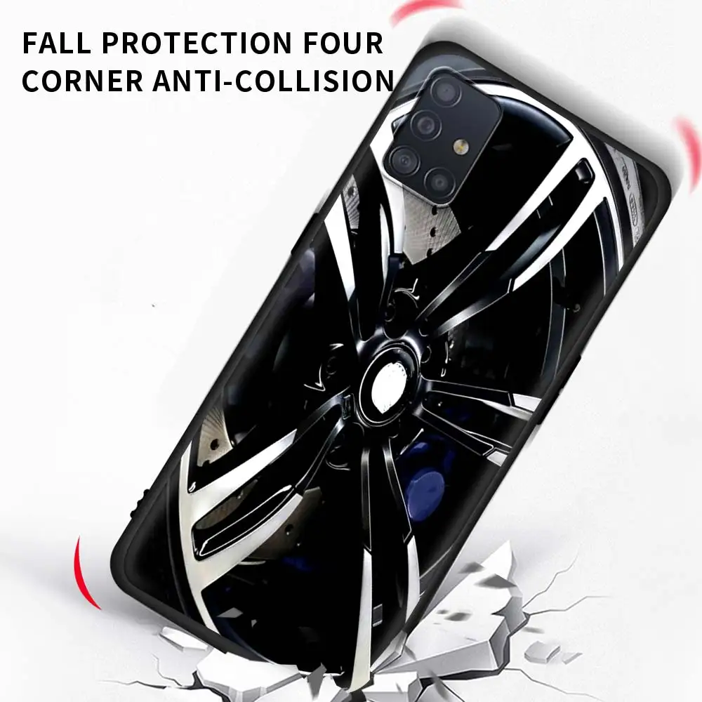 

Sports Car Tires Silicone Phone Case For Samsung Galaxy A51 A71 A21S M31 M30s A31 A41 A11 A01 M51 Soft Tpu Cover Fundas