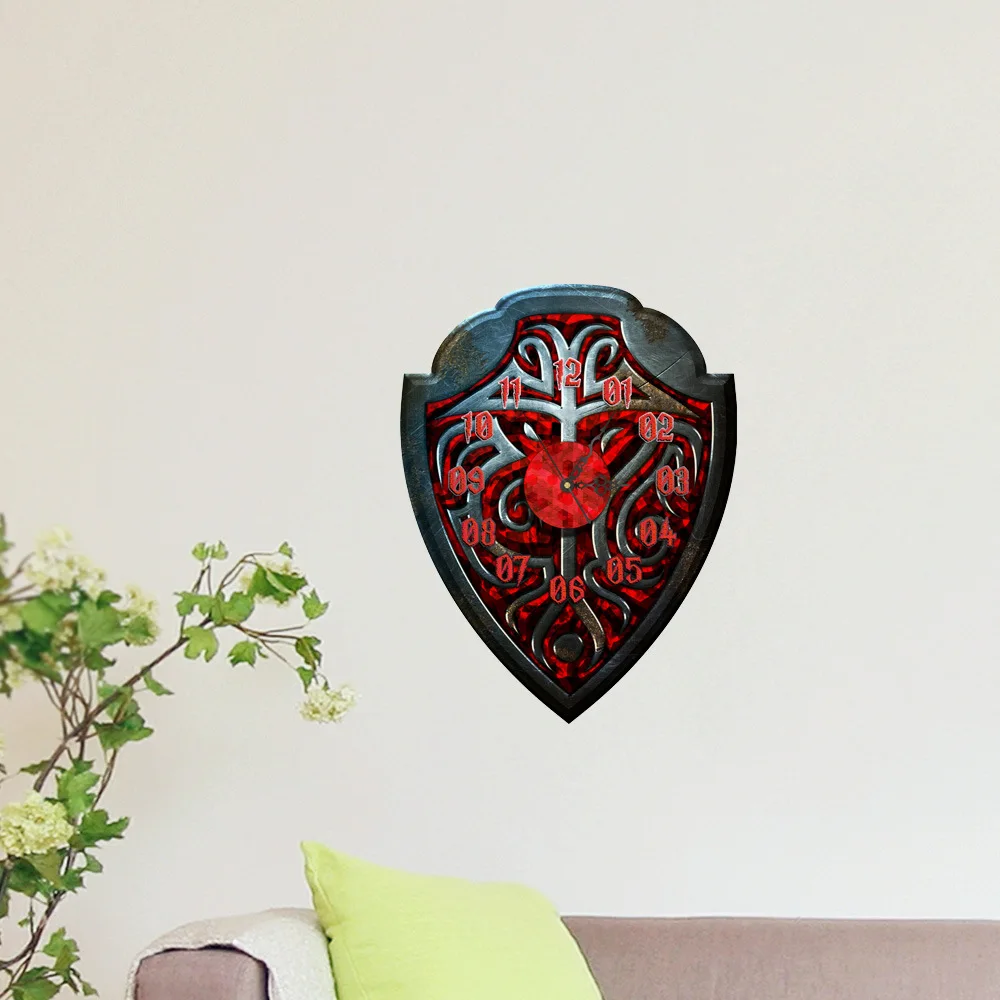 Creative 3d clock wall sticker living room bedroom student dormitory decoration digital | Дом и сад