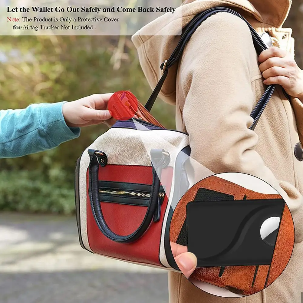 Чехол-кошелек для Apple Airtag защитный силиконовый чехол-кошелек с защитой от потери |