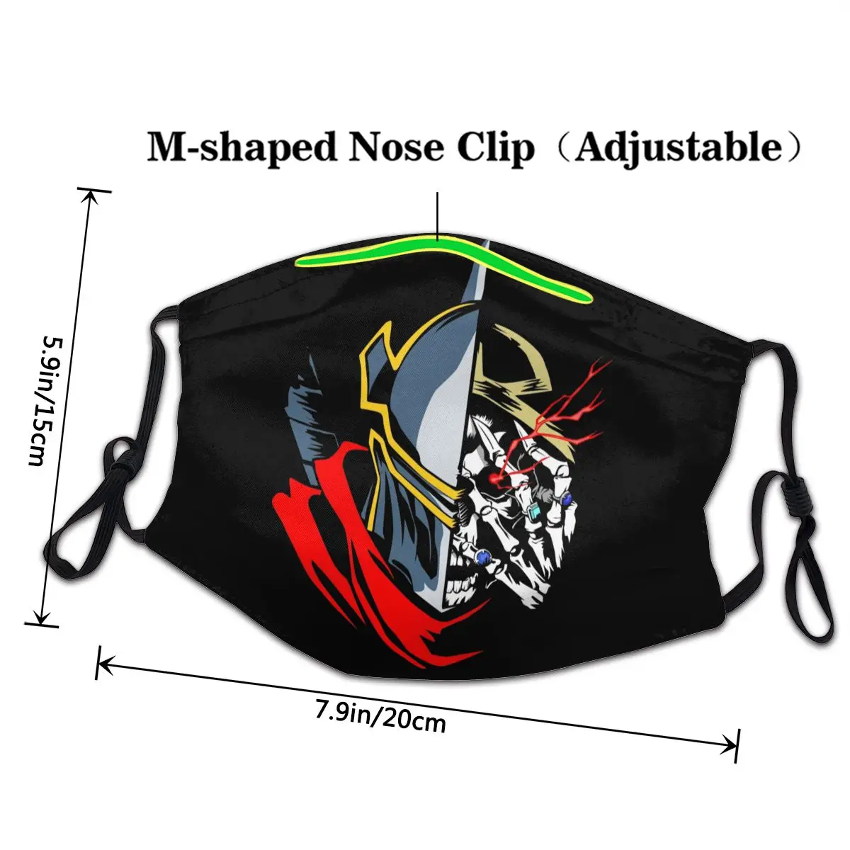 Маска для лица Momonga Overlord Пылезащитная с высоким качеством защиты рта | Аксессуары