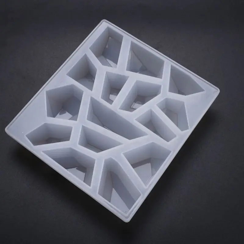 

Crystal Epoxy Resin Mold Irregular Stones Casting Silicone Mould DIY Making Tool XXFD