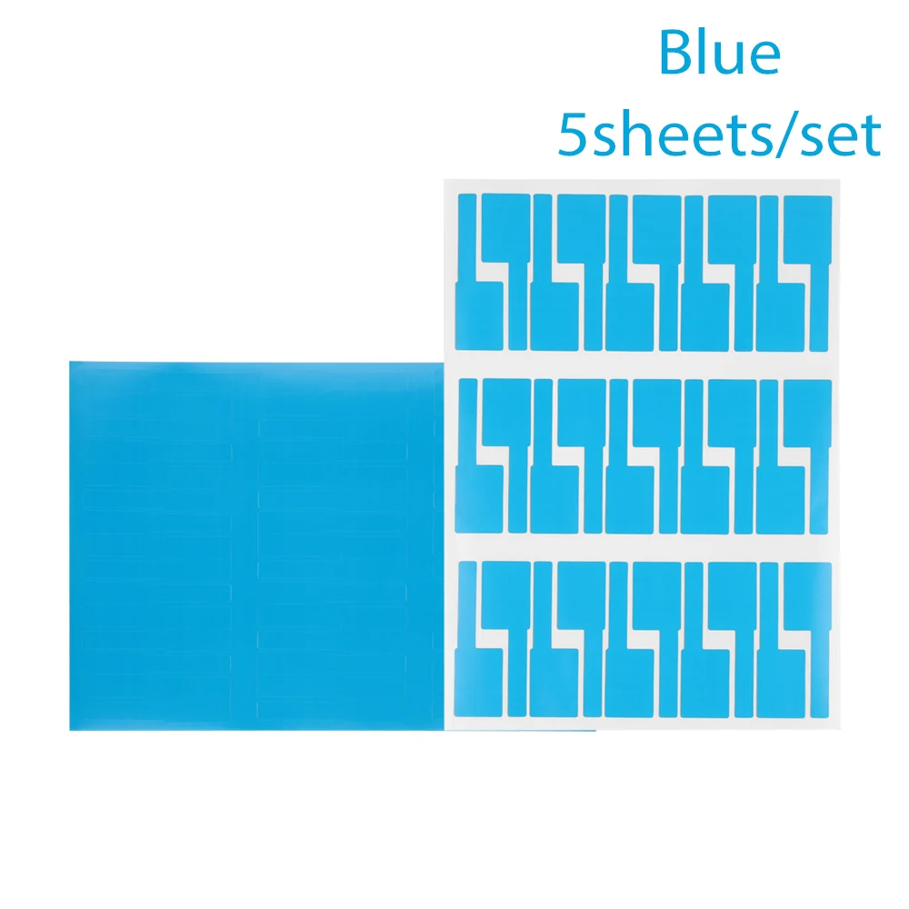 blue-5sheet 150/300 шт Самоклеющиеся Кабельные Стяжки стикеры водонепроницаемые идентификационные бирки этикетки волоконные органайзеры Маркер Инструмент аксессуары - Цвет: blue-5sheet