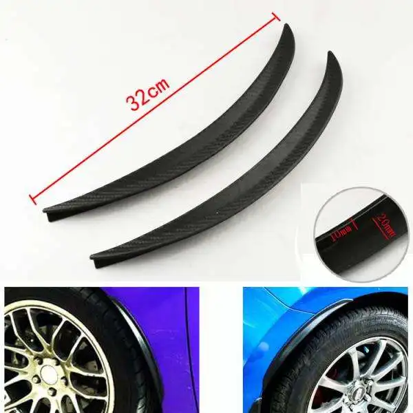 

Universal Car Wheel Arch Trims Extensions Arches Eyebrow Guard Flare Sticker Scuff Protector Strip 32cm / 25cm
