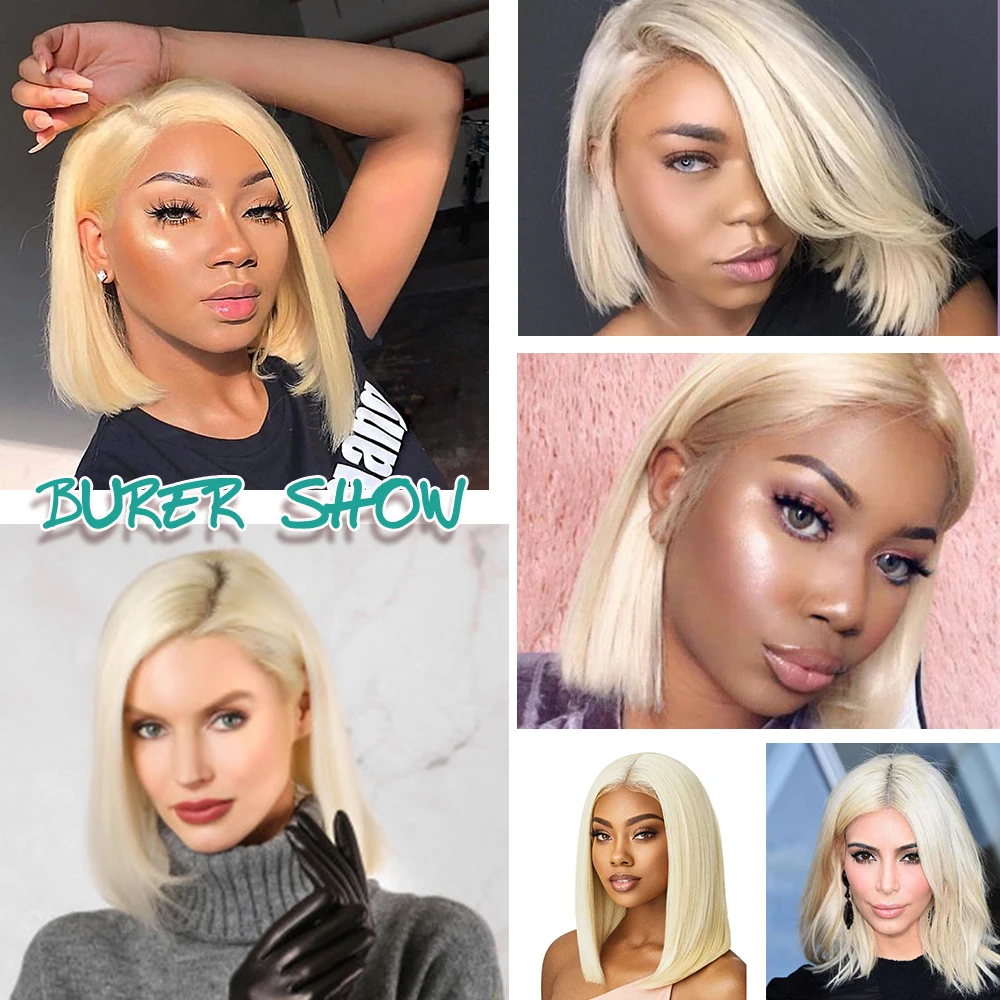 

KooKaStyle Synthetic Short Bob Wigs for Women Black/Blonde/Red Wigs Heat Resistant Brizil Cosplay Party Daily Use