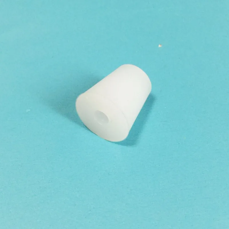 Silicone Stopper Single Hole Resist High Temperatures Corrosion Triangle Flask Small Test Tube Plug 10 Pcs |