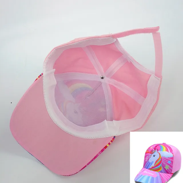 baby girl unicorn hat cap accessories for 2-8 year girls unicorn rainbow baseball cap casquette summer sun truck hat for kids 2