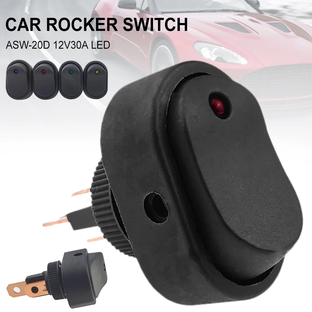 

12V 30A DIY ON/OFF 3Pin Switch LED Light Rocker Switch Car Modification Styling Light Switch for Truck Motorcycle Van Boat Car