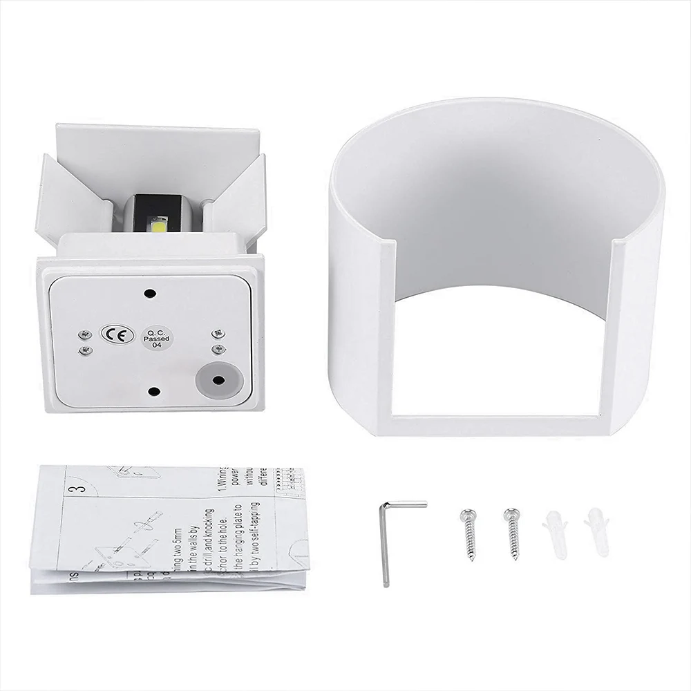 7 Вт круглый светодиодный современный настенный светильник с регулируемой