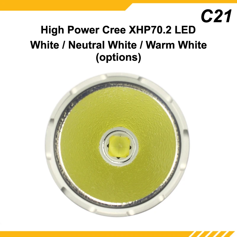 Светодиодный фонарик KDLITKER C21 Cree XHP70.2 3600 люмен 5 режимов черный (1x21700)|Фонарики и