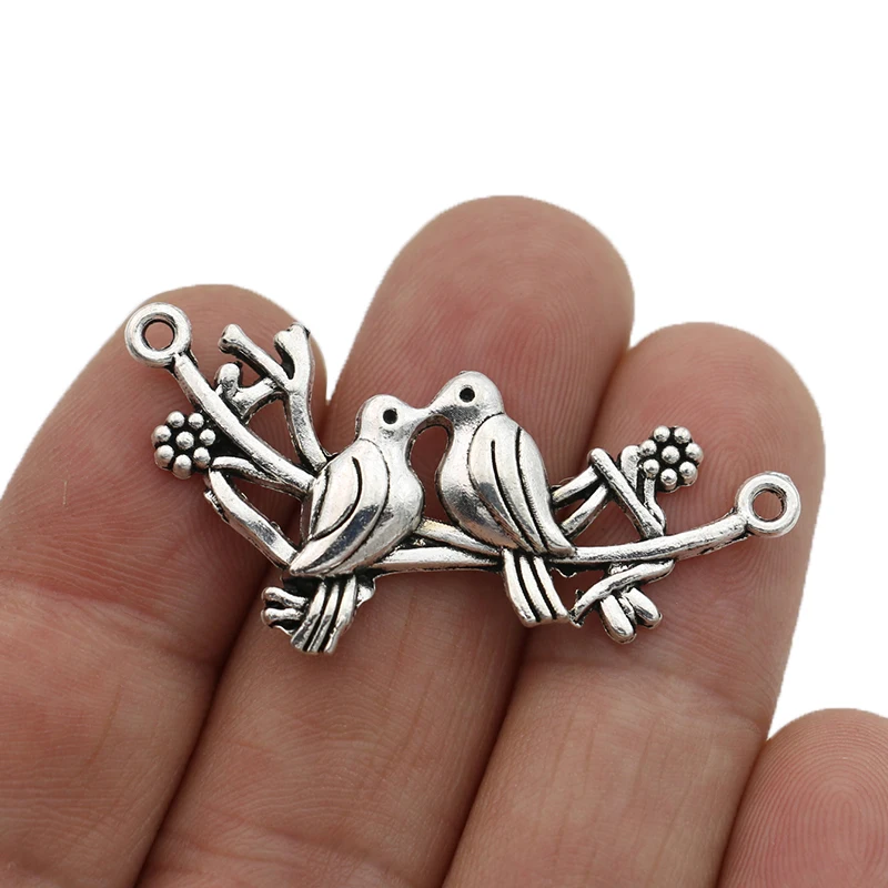 JAKONGO тибетские посеребренные подвески в виде птиц для изготовления ювелирных