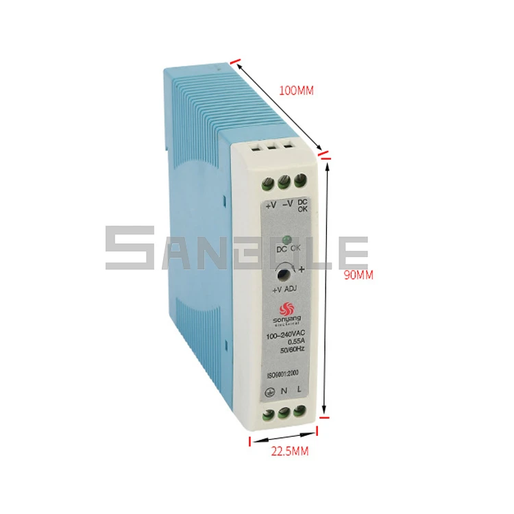 MDR 20W 12V24V на din рейке Тип Led Импульсный источник питания для медицинской помощи
