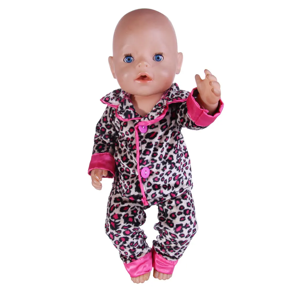 Зимняя леопардовая Пижама-новая и удобная ручная работа Супер А для 18-дюймовых