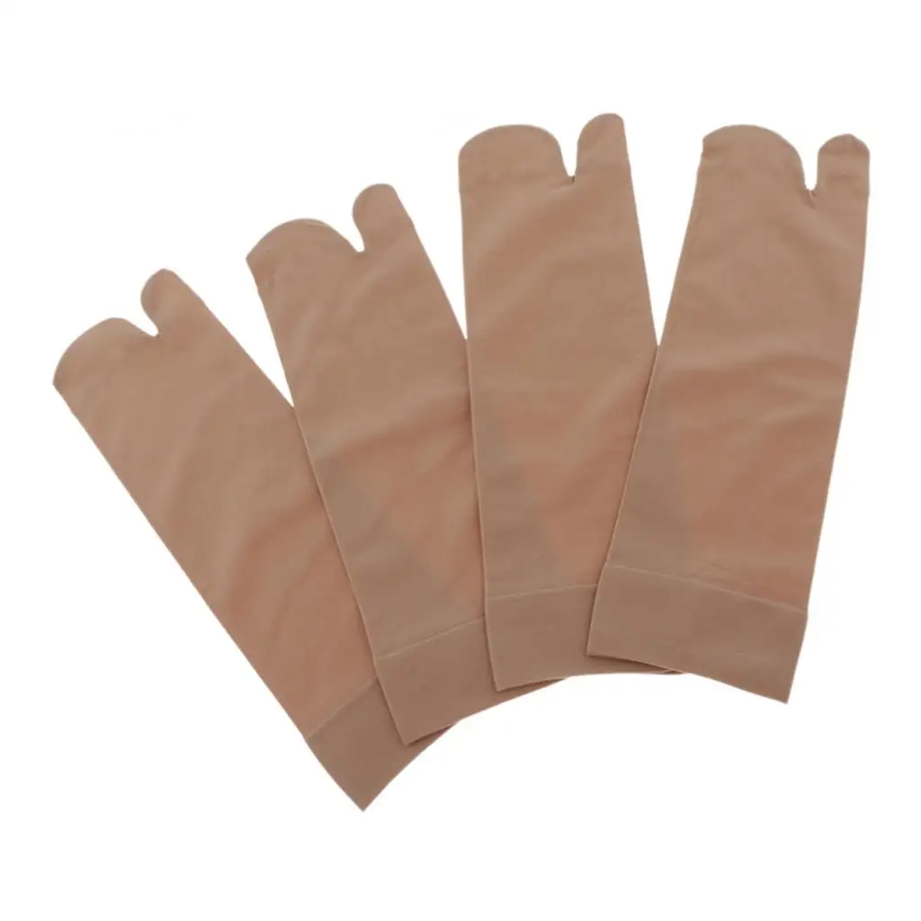 2 пары женские шелковые таби шлепанцы спортивные носки нескользящие с v образным