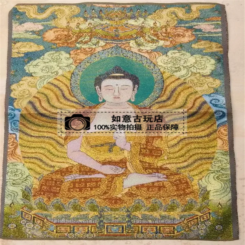 Nepal Tibet Tangka Paper And Silk Hanging Painting Worship Lotus Pure Bottle Guanyin | Дом и сад