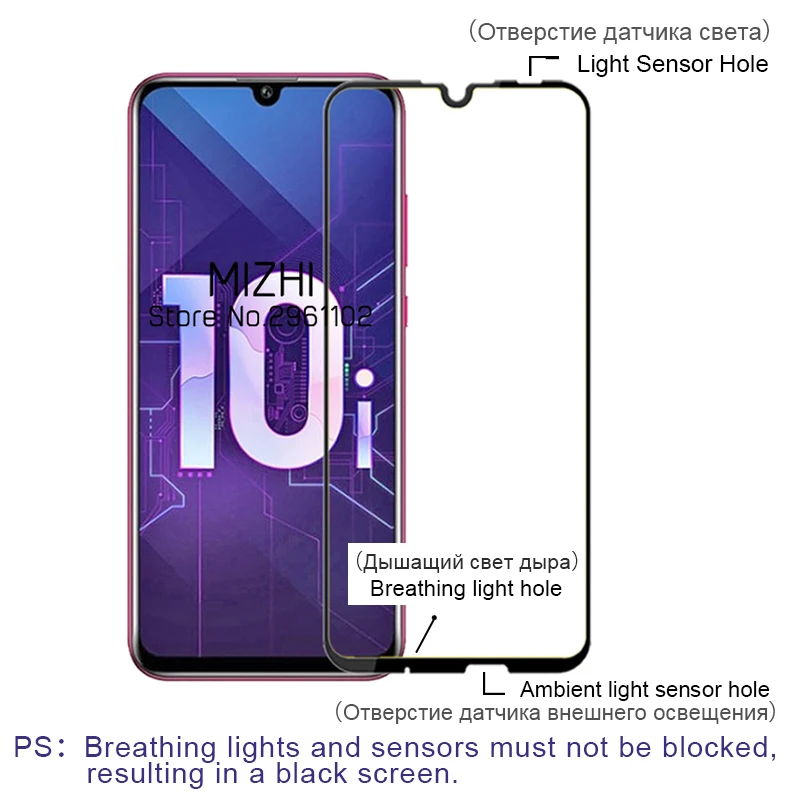 2в1 Защитное стекло для huawei honor 10i закаленное стекло на huwei honer 10 i honor 10i HRY-LX1T Защитная пленка для объектива камеры