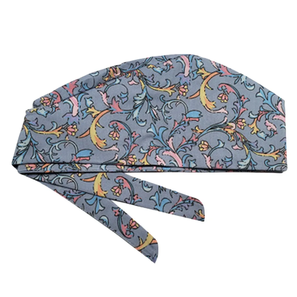 Fashion Work Hat Casual Scrub Cap Printed Cotton Operating Room Doctor Nurse Beautician Dustproof Gourd Hot Sale | Тематическая