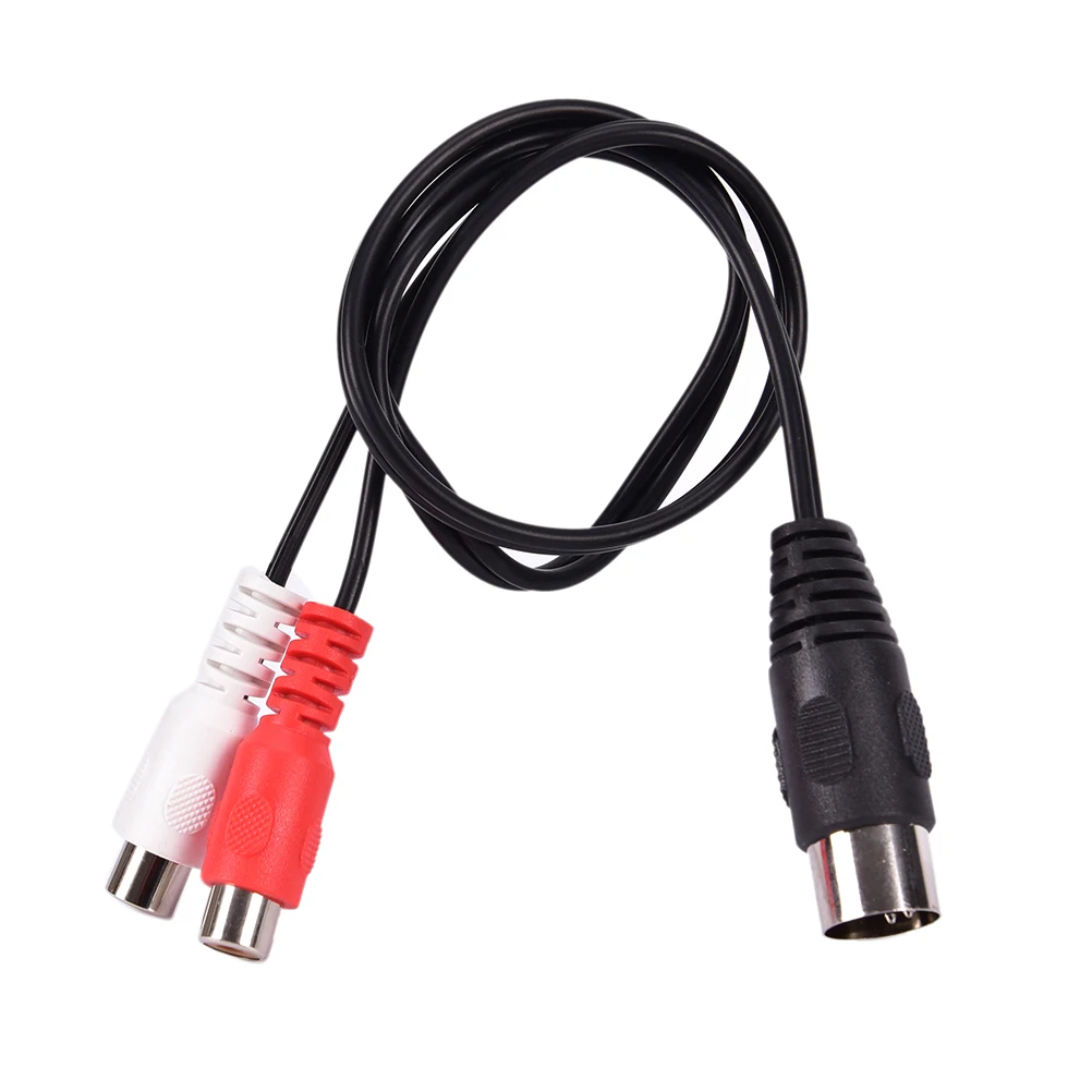 Аудиокабель MIDI DIN 5P папа-2 RCA разъем мама 0 5 м |