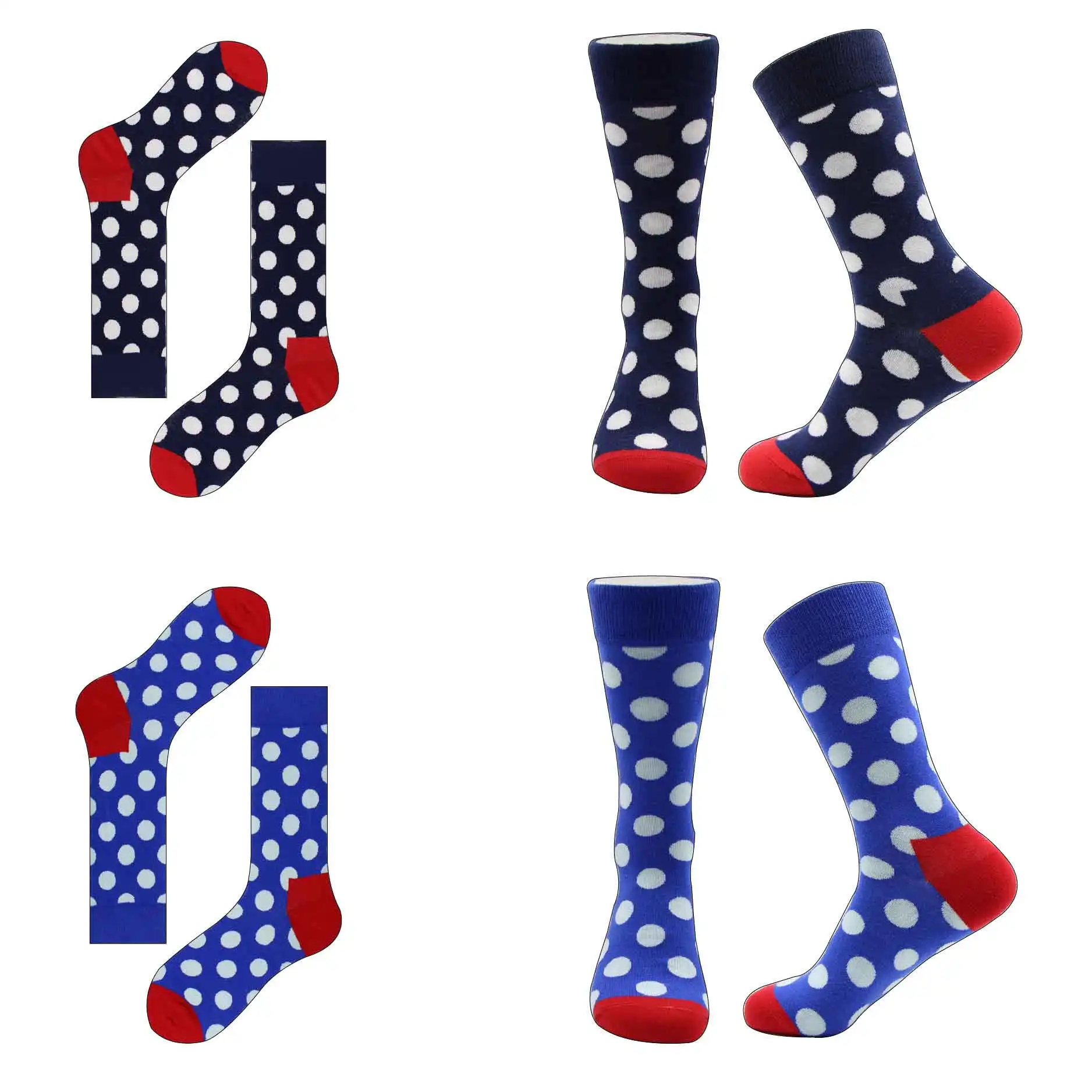 Лидер продаж счастливая пара Носки Веселые красочные точка хлопок акции