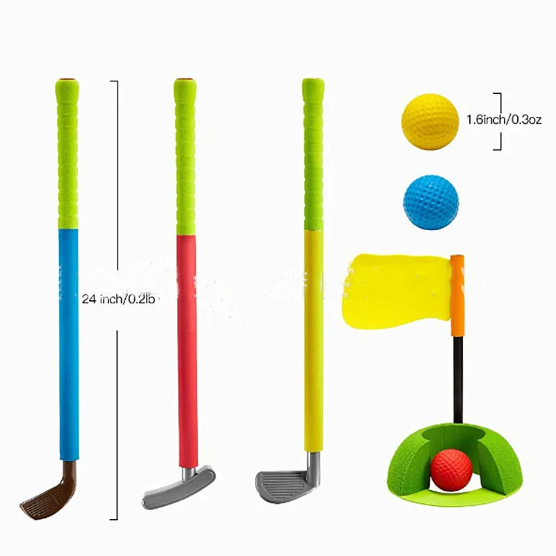 

PU Foam Material Golf Toy Set Sports Toy Ball Indoor and Outdoor Parent-child Interactive Toys Non-slip Outdoor Sports for Child
