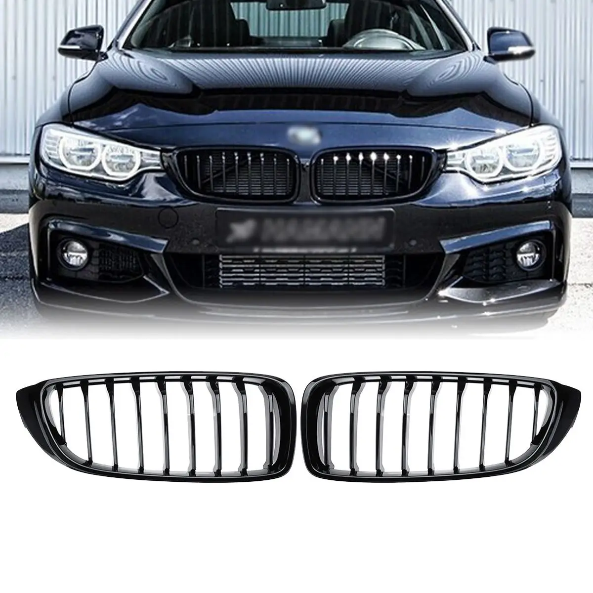 Новая блестящая Черная передняя решетка для BMW 4 серии F32 F33 F36 F82 модели купе |