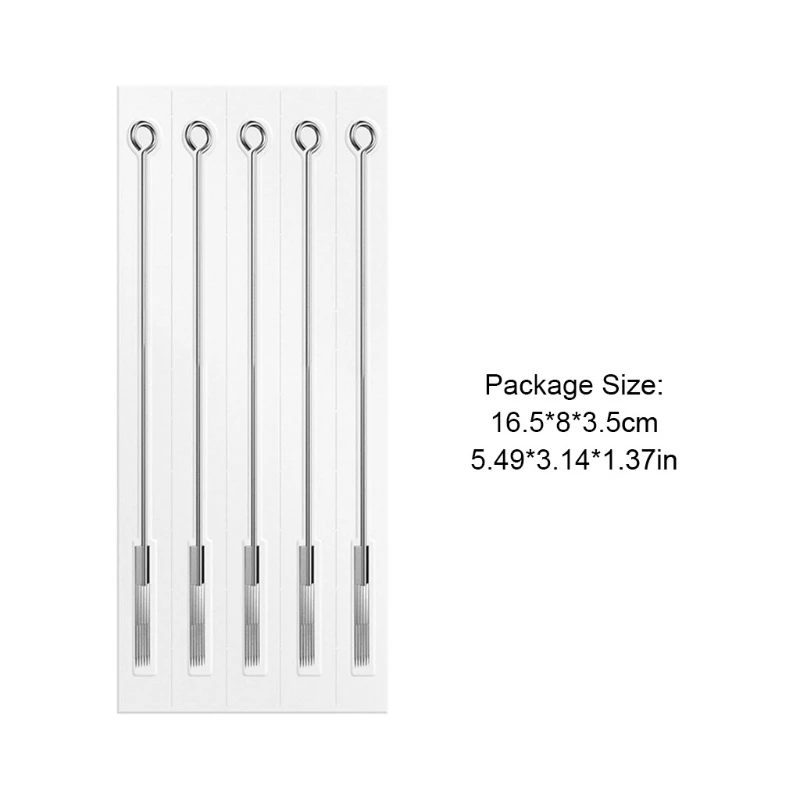 

50PCS Tattoo Needles Set M1/RL/RS Disposable Sterilized Round Liners