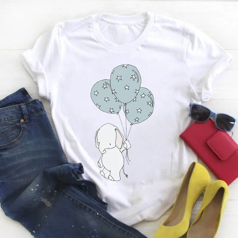 

Women Lady Cartoon Star Camouflager Printed Animal Summer Ladies T Tee Tshirt Womens Female Top Shirt Clothes Graphic T-shirt