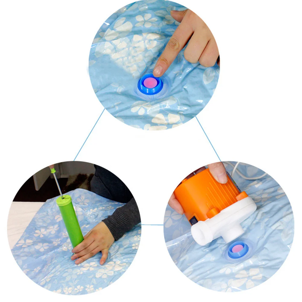 

11 Pcs Vacuum Storage Bag Thickened Reusable Cloth Compressed Bag Clothes Blanket Packing Bag with Hand Pump (70x50cm/