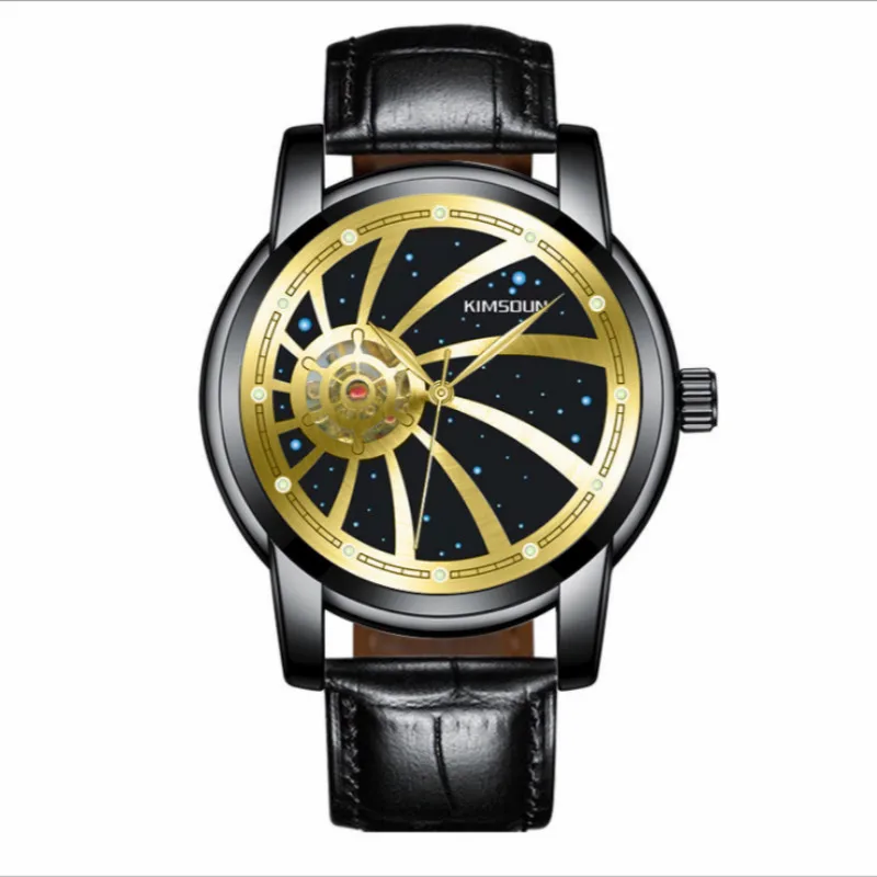 Светящиеся звездное небо дизайнерские механические мужские часы Tourbillon 2019 AAA