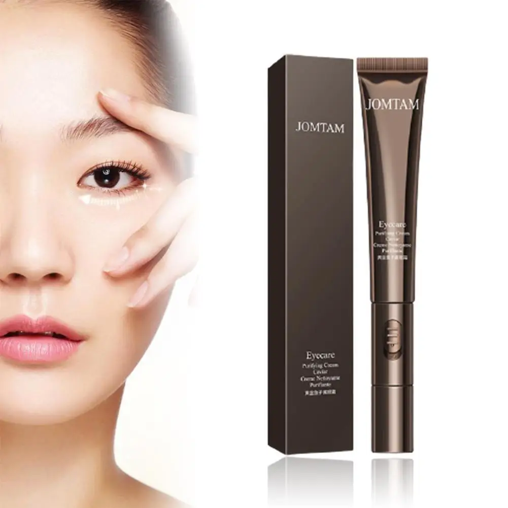 

Gold Caviar Electric Eye Cream Anti Wrinkles Eye Serum Roller Massager Anti Puffiness Dark Fine Wrinkles Remove Anti