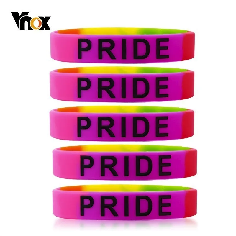 Vnox5 шт/набор силиконовые гордыни браслеты для мужчин удобная одежда мягкий