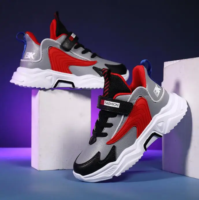 

Autumn New Child Shoes Fashion Kids Soft Bottom Genuine Leather Sport Shoes Boys Girls Sneakers Autumn Breathable Toddler Shoes