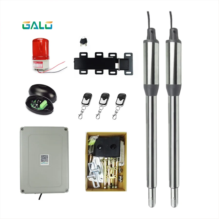 

Electric Linear Actuator Engine Motor System Automatic Swing Gate Opener + 4 remote control AC 110V/220V 300kgs