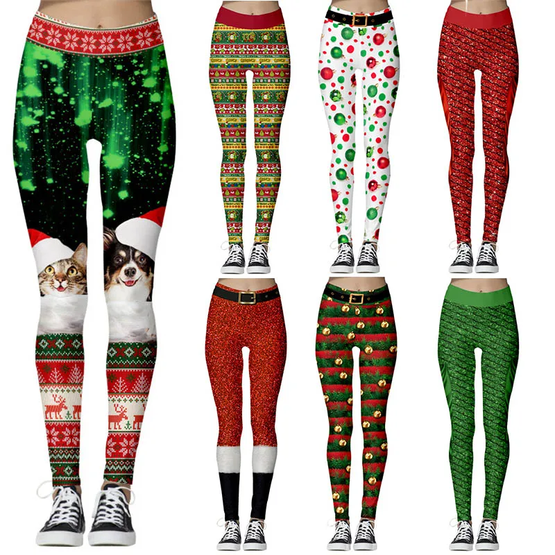 Леггинсы женские эластичные с поясом колокольчиком и 3D принтом|Легинсы| |