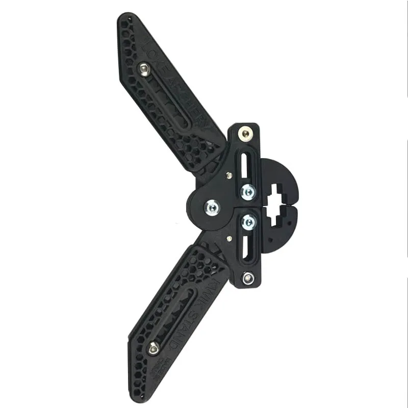 

1set Compound Bow Stand Holder Archery Recurve Bow Support Shelf Kickstand Bracket Support Folding Adjustable Width and Length