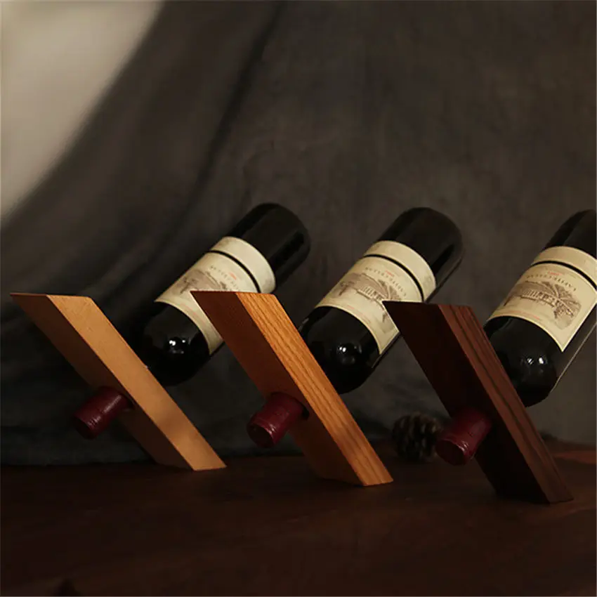 

Balance fulcrum Wooden Wine Bottle Holders Creative Practical Living Room Decorative Cabinet Red Wine Display Storage Racks