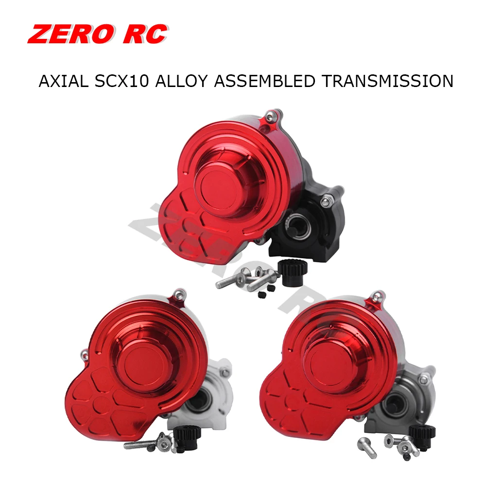 AXIAL SCX10 RC TRUCK алюминиевая сборная коробка передач с HD стальной моторной шестерней