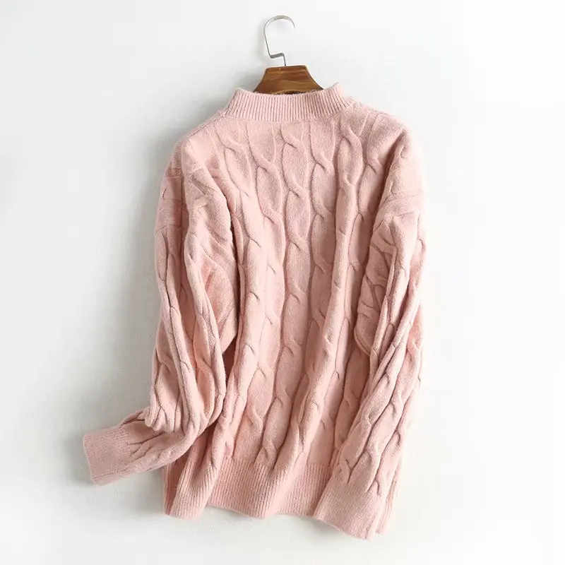 Женский трикотажный хлопковый свитер TMODA свободные пуловеры повседневный